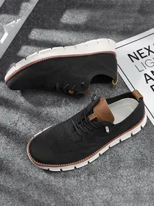 Men's Business Low-Top Minimalist Sports Shoes, Summer Casual Breathable Comfort Formal Shoe, Fashion Lightweight Daily Walking Shoes