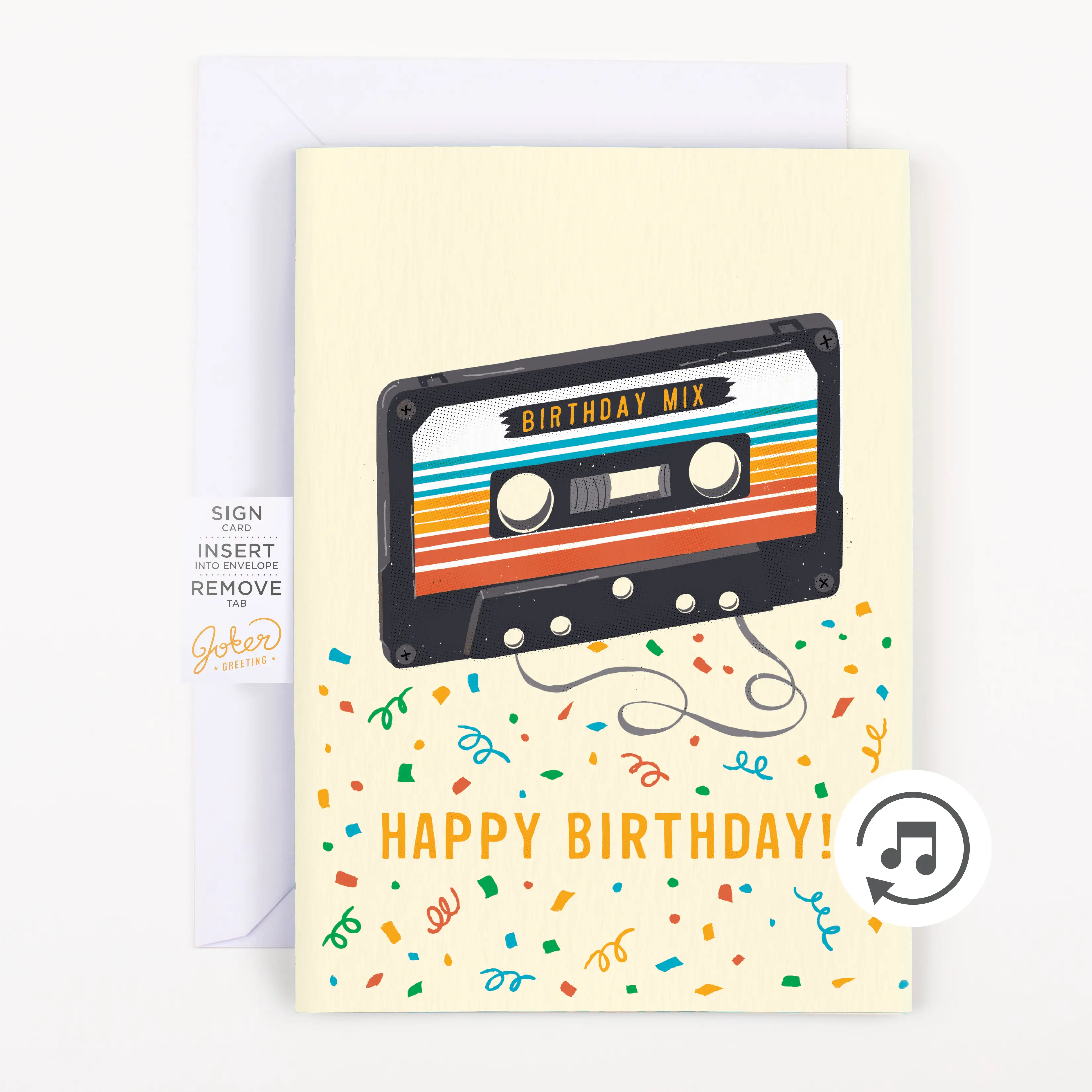 Endless "Never Gonna Give You Up" Birthday Card with Glitter