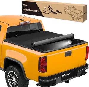 Nilight Soft Roll-Up Truck Bed Tonneau Cover - Car Bed Covers, Car Protector, Automotive Exterior Accessory Compatible with 2015-2025 Chevy Colorado/GMC Canyon (5.2ft)