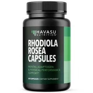 Rhodiola Rosea Supplement 3% Salidrosides & Rosavins Extract - Herbal Adaptogen for Mental and Physical Performance Support, Healthcare & Fitness