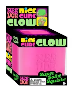 Schylling NeeDoh NIce Cube Glow Pink