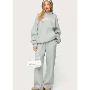 Edikted Lover Wide Leg Sweatpants