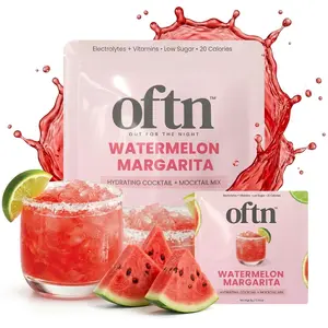 Watermelon Margarita Hydrating Mocktail + Cocktail Mix - Low Sugar - Low Calorie