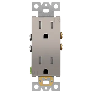 Enerlites 61501-TR-NK Residential Nickel Decorator Outlet 15A-125