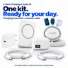 6-Piece Charging and Audio Kit with 5000mAh Magnetic Wireless Power Bank, Wireless Earbuds, Magnetic Wireless Charging Pad, 20W USB-C Wall Charger and 2 Charging Cables