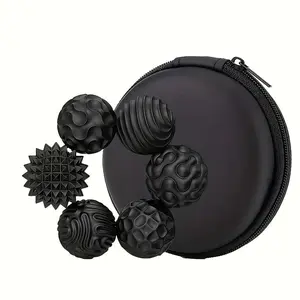 6pcs Magnetic Fidget Balls Sensory Set, Multi-Texture Stress Relief Spheres for Office Focus, Adult Anxiety Relief Quiet Desk Gadgets with Storage Case
