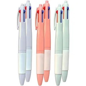 0.5mm Fine Point Retractable Oil Gel Pen, 6 Pack 4-in-1 Multicolor Pen, 4 Colors in  Smooth Writing Pen with 3 Barrel Colors, Quick Dry & Non-Smudge Ink for Office School Journaling Note Taking