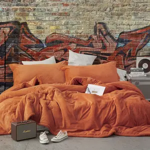 Neon Nights - Coma Inducer Oversized Comforter Set - Neon Orange