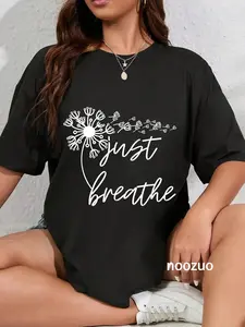 100% Cotton Just Breathe Thirt Breathe Meditation Gift T-Shirt