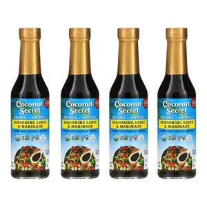 Coconut Secret, (4 Pack) The Original Coconut Aminos, Soy-Free Seasoning Sauce, 8 fl oz (237 ml)