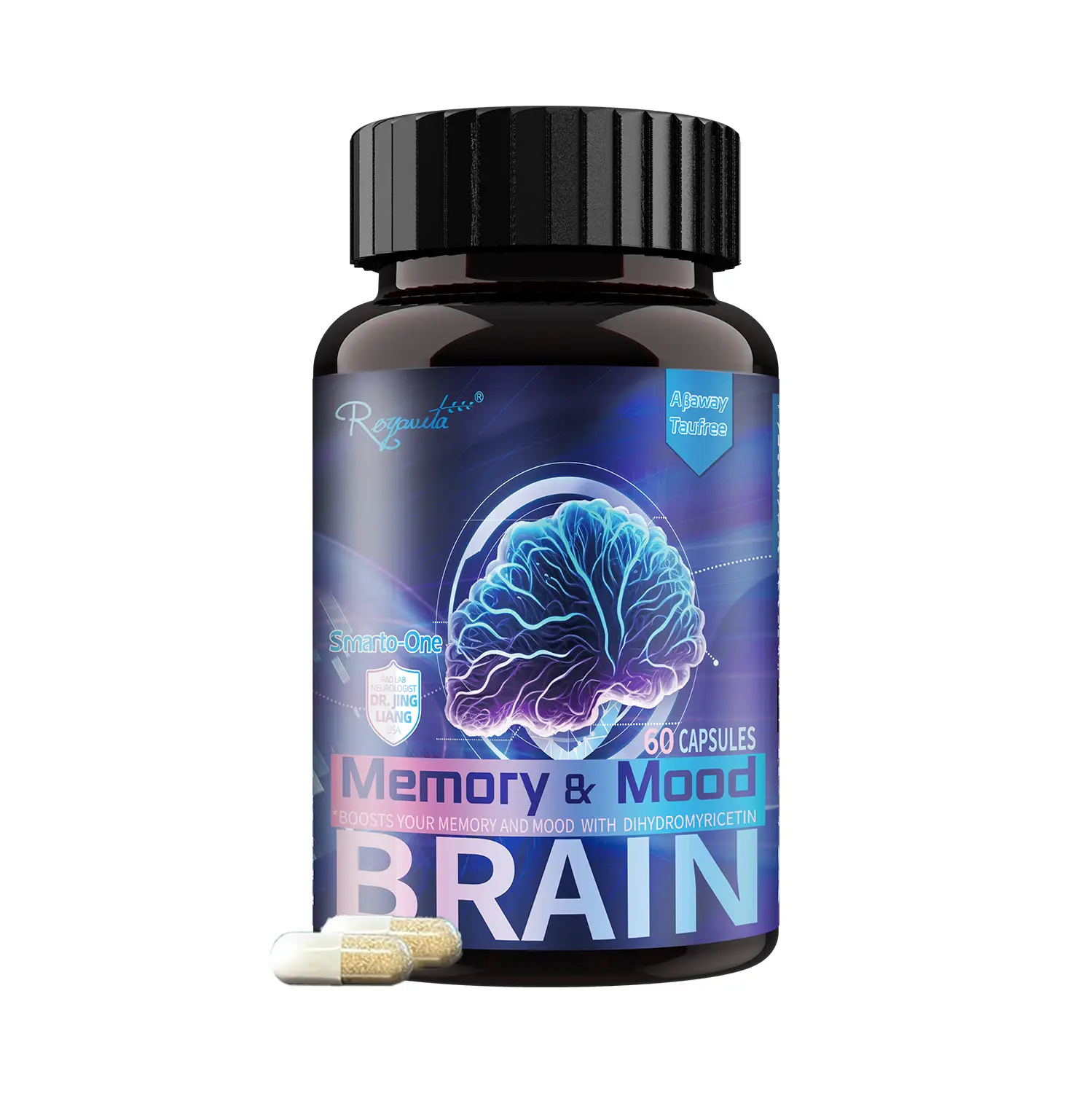 Royavita Nootropic BrainSupplements For Memory and Focus, CognitiveFunction For...