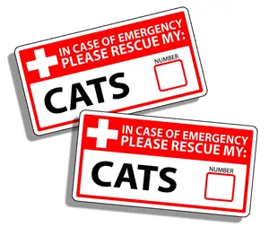 Cat Emergency Pet Rescue Sticker Vinyl sticker, Hard Hat Sticker, Bue Collar Sticker, Construction Sticker, Hard hat stickers, lunchbox sticker, Journeyman sticker, 409 carpenters, working class, carpenters stickers, union stickers