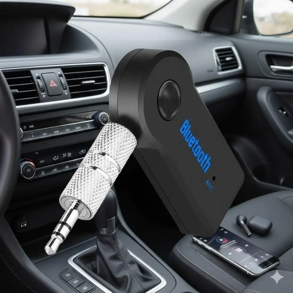 Upgrade Your Car Audio: Bluetooth Car Connectivity Adapter for Streaming Music & Hands-Free Calls. Easy Setup, Stable Connection. Compatible with Most Cars & Smartphones. Enjoy Wireless Sound, Clear Calls, Long Battery Life. Perfect for Music Lovers.