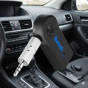 Upgrade Your Car Audio: Bluetooth Adapter for Streaming Music & Hands-Free Calls. Easy Setup, Stable Connection. Compatible with Most Cars & Smartphones. Enjoy Wireless Sound, Clear Calls, Long Battery Life. Perfect for Music Lovers.