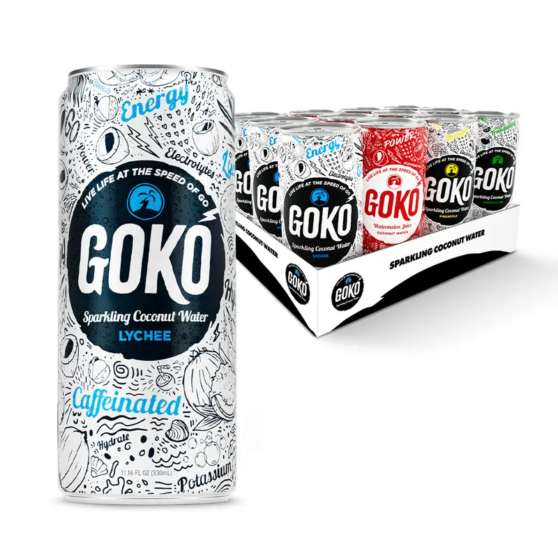 cocco's Pineapple Caffeinated Sparkling Coconut Water - TikTok Shop