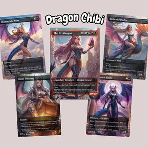 Dragon Chibi Anime Proxy Deck 100 Cards + Tokens | Full Commander EDH Deck