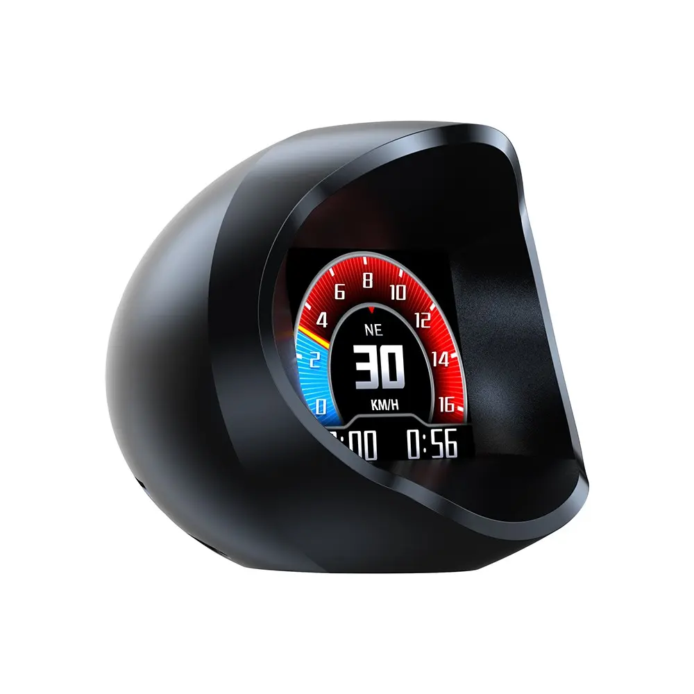 Universal Car HUD Head Up Display, HD High Brightness Speed & RPM Projector, Car Safety Driving Accessory with Overspeed Alert, Digital Compass & Cute Creative Emoji Display