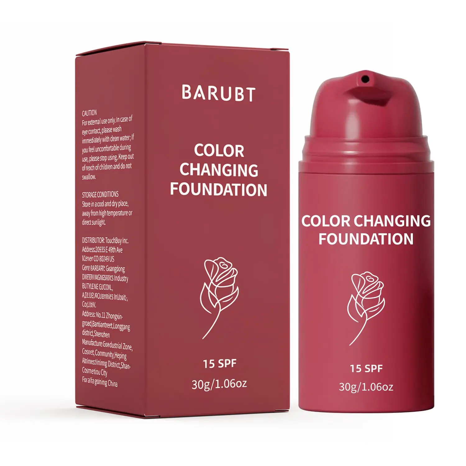 Color Changing Foundation, Korean ColorChanging Foundation, Color ChangingFoundation Lightweight for All Skin Type,Concealing Fine Lines and Wrinkles, DailyWear (1 Pack)
