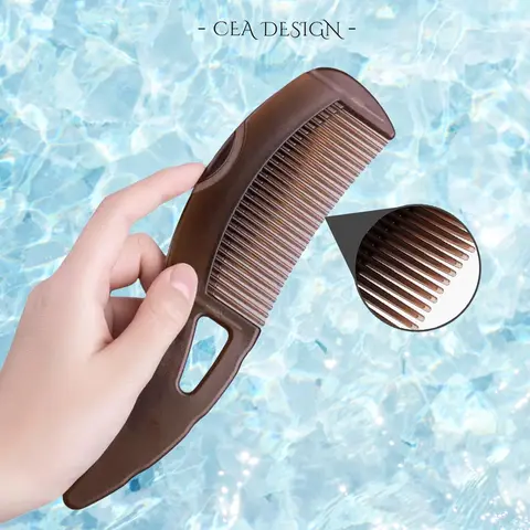 CEA Beauty Efficient Dandruff Comb for Women Men - Scalp Massage Comb with Unique Hollow Teeth for Healthy Hair Growth Haircare Heatless