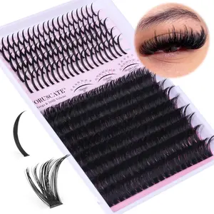 Lash Clusters 100D Long 12-20mm Lash Spikes Eyelash Clusters Volume Individual Lashes DIY Spiky Lash Extension Mega Cluster Eyelash Extensions Mink Strips Lashes Thick