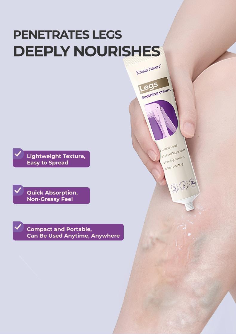 Buy 1 Free 1  Kreain Nature  Varicose Vein Treatment Cream Nature Ingredients Relieve Leg Pressure Centella Asiatica Root Extract dealsforyoudays