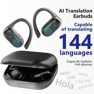 AI Translation Earbuds, Supports Real-Time Translation in 144 Languages With APP, Wireless Connection Capable of Translating 144 Idiomas Multilingual,Gift for Women and Men