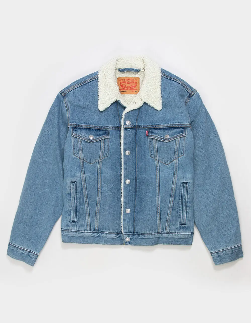 LEVI'S Sherpa Mens Trucker Jacket - Denim