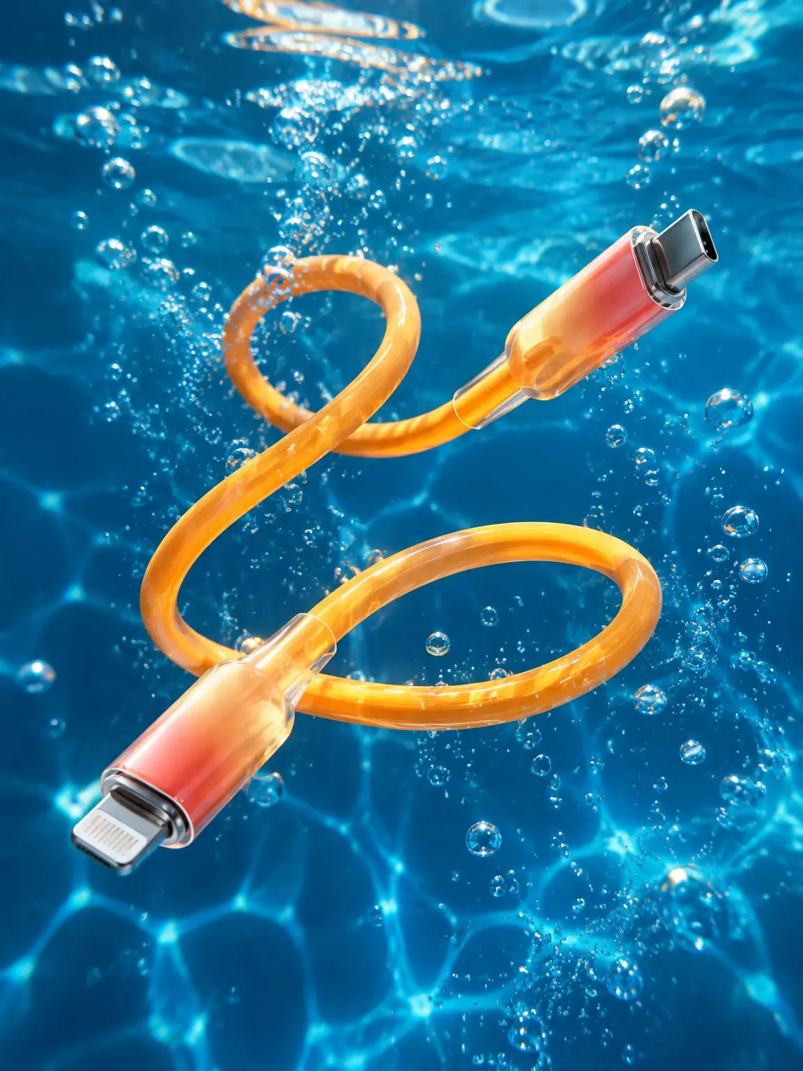 Transparent Gradient USB‑C to Lightning Fast Charging Cable, 30W PD Fast Charge, 2M Extra Long Heat‑Resistant Durable Charging Cord, Data Transfer Compatible with iPhone 6‑14 Plus Pro Max