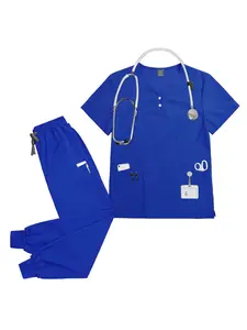 Men’s SPA Beauty Salon Scrub Set Frosted Nurse Uniform Clinical Doctor Care Workwear for Spa Clinic