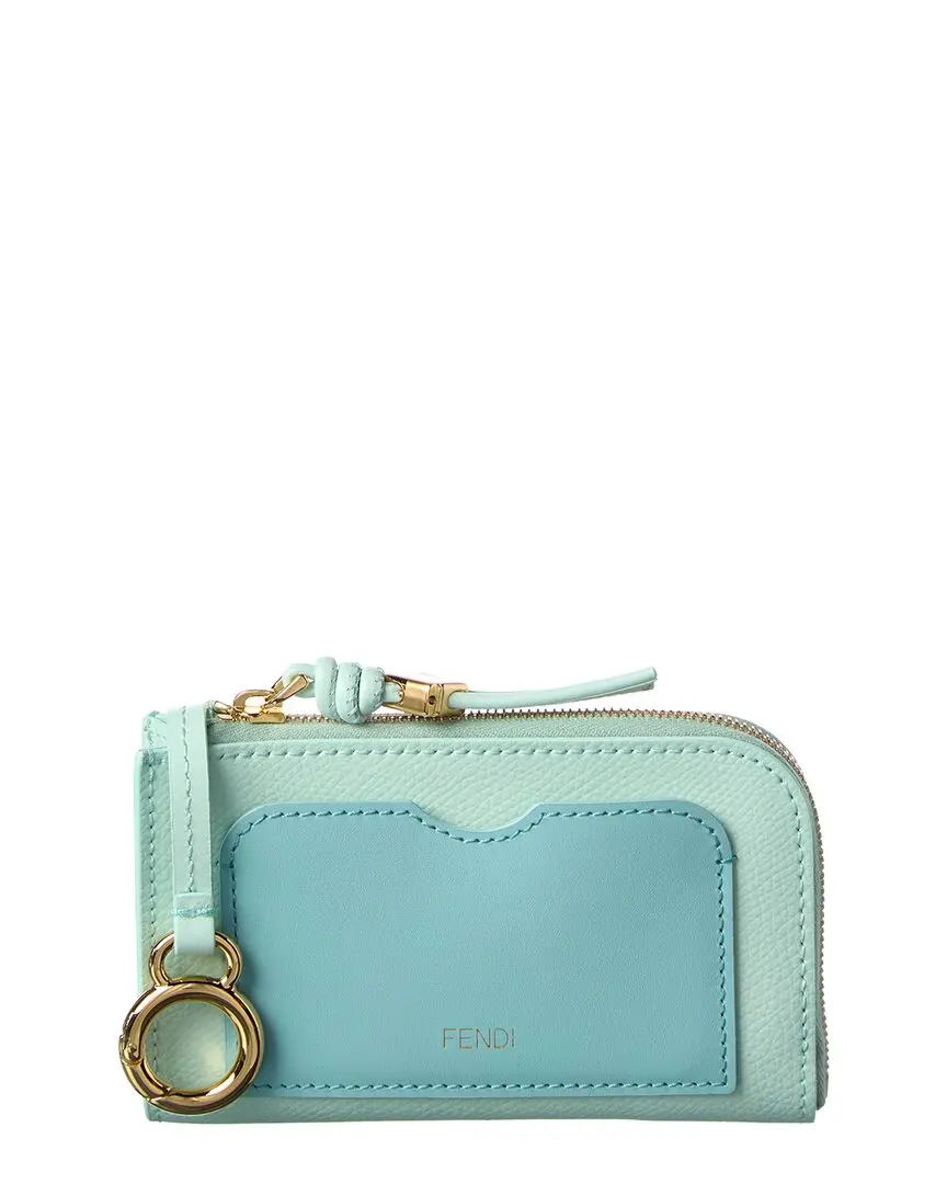 FENDI FF Diamond Leather Coin Purse