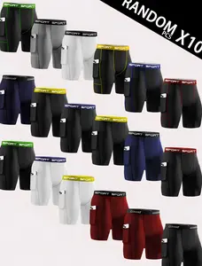 10-Pack Men's Sport Underwear Mystery Box: Assorted Colors with 'SPORT' Motivational Label, Breathable & Stretchy Briefs for Gym, Workout, or Daily Comfort.