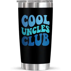 Christmas Uncle Gifts for Men - 20 oz Stainless Steel Insulated Coffee Tumbler with Lid - Uncle Birthday Gifts from Niece Nephew Brother, Funny Present for Men 20 OZ Stainless Steel Tumbler