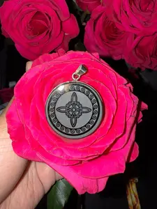 Nudo de Bruja Black Obsidian Dije