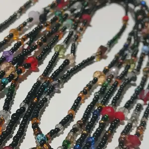 Litt Night Waistbeads - Multicolor Beaded Waist Accessory for Stylish Outfits