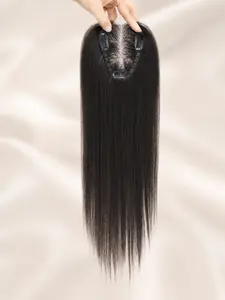 Human Hair Topper for Women, Lightweight Clip-In Hairpiece for Added Volume and Coverage, Breathable Comfortable Design for Effortless Everyday Styling, Natural Human Hair
