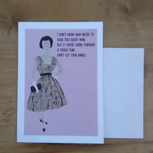 Bangs Greeting Card