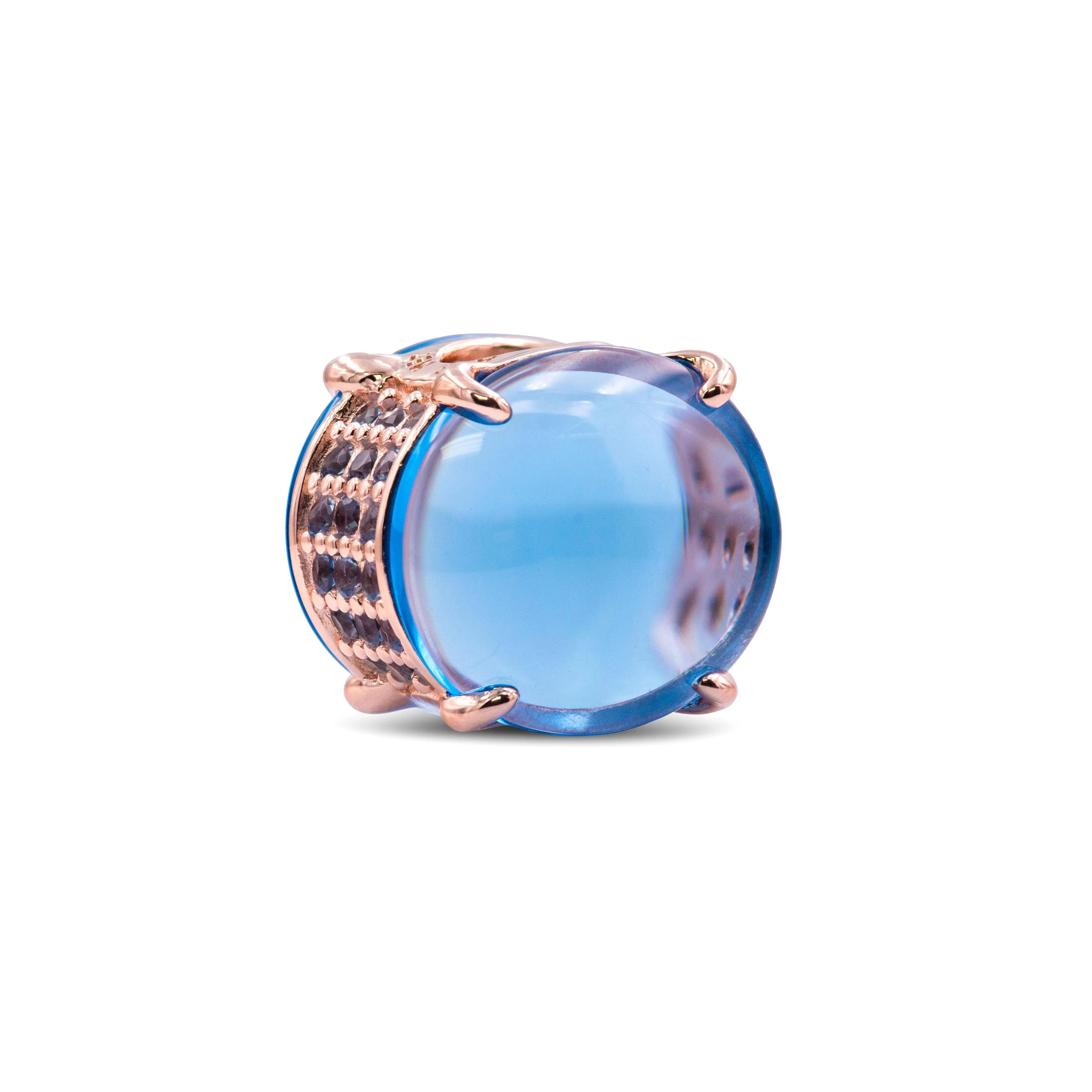 Pandora Colours Blue Oval Cabochon Charm - 789309C01 Pandora Colours Blue Oval Cabochon Charm - 789309C01