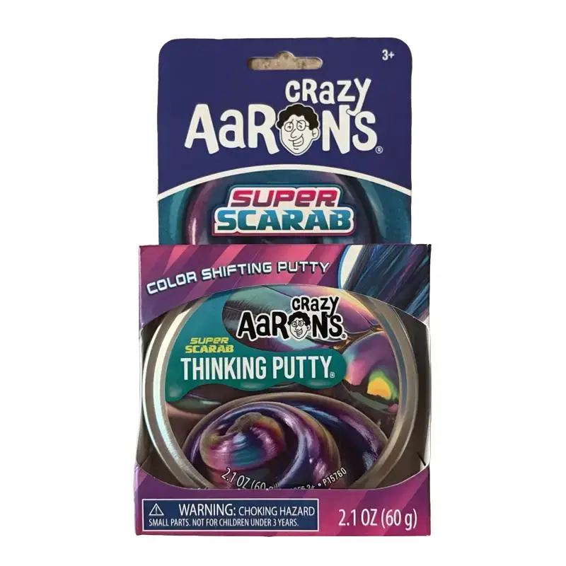 Authentic Crazy Aaron’s Super Scarab Color Shifting Thinking Putty