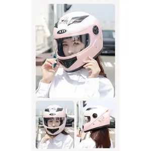 Full Face Winter Motorcycle Helmet - ABS Shell, Lightweight, Thermal Pad, Windproof, Easy Fasten, Cold Weather Protection for Electric Bike Riders