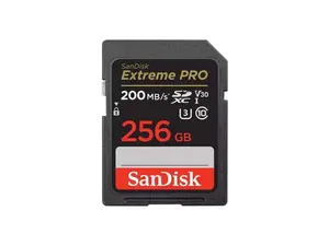 SanDisk Extreme PRO 256 GB Class 3/UHS-I U3 V30 SDXC SDSDXXD256GANCIN