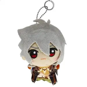 KOOLIYA Small Size Genshin Impact Figure Plush Doll - Razor (4 inch), Keychain Anime Figure Soft Stuffed Gift for Game Fans (Razor)