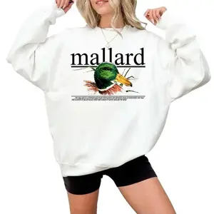 Vintage 90s Mallard Duck Wildlife Pullover Sweatshirt Cotton, Unisex for men and women, Dad, Mom