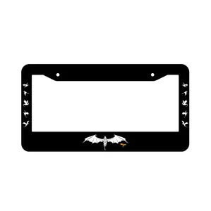 Officially Licensed Fourth Wing License Plate Frame, Fourth Wing Sprayed Edges, Fourth Wing Car Accessories, Fourth Wing Quote