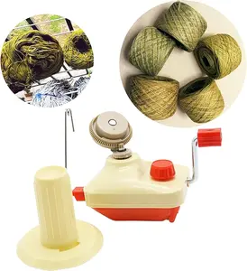 Yarn Ball Winder and Yarn Umbrella Swift, Red Hand Operated Yarn Ball Winder 3.5 Ounce and Umbrella Swift Basic