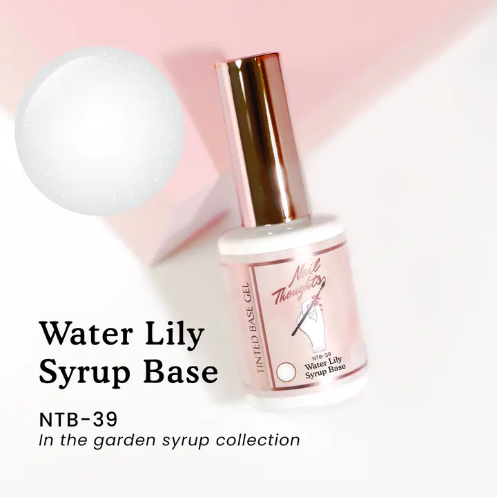 Kokoist X Nail Thoughts Tinted Base Gel - NTB-39 WATER LILY SYRUP BASE Builder Gel Base