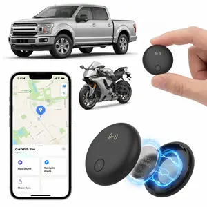 Portable Magnetic Car GPS Tracker - Features a built-in powerful magnet, real-time location tracking, no monthly fees or SIM card required, compatible only with iOS Find My, suitable for cars, pets, and other items, with a battery life of 730 days