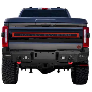 Vijay Rear Bumper with LED Light D-rings Fit 2023-2025 Ford F250 F350 Super Duty
