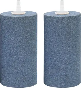 4x2 Inch Aquarium Air Stone - 2 Pack, Large Airstone Aerator Bubble Diffuser for Aquariums, Hydroponics, Ponds, and Fish Tanks