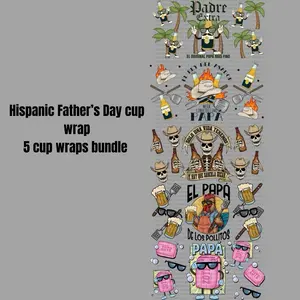 Hispanic Father’s Day cup wrap