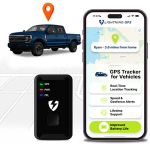 Lightning GPS GL300 GPS Tracker for Vehicles – Real-Time Location Tracking, Anti-Theft & Fleet Management, Speed & Mileage Monitoring, Wireless Hidden Device for Cars & Trucks – Subscription Required